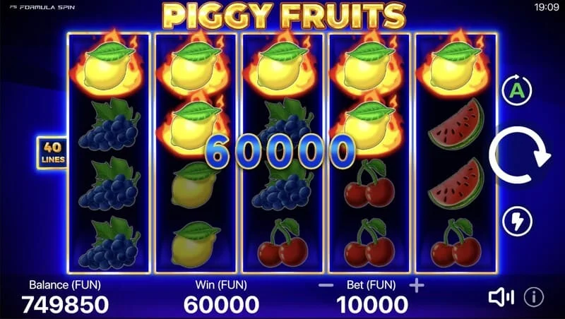 Piggy Fruits - malaking bayad mula sa Piggy Feature na may random na Wild
