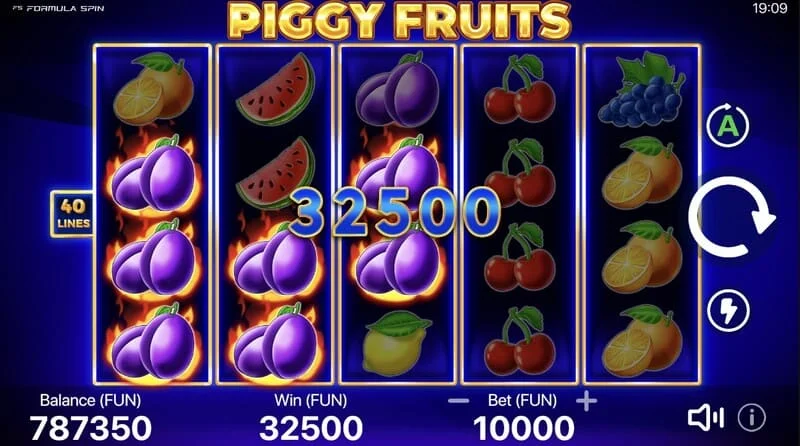 Piggy Fruits - kombinasyon ng mga piggy bank at fruit symbols